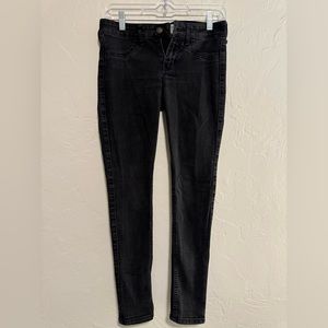Women's Hollister Super Skinny Black Jeans Denim Size 3S W26 L29